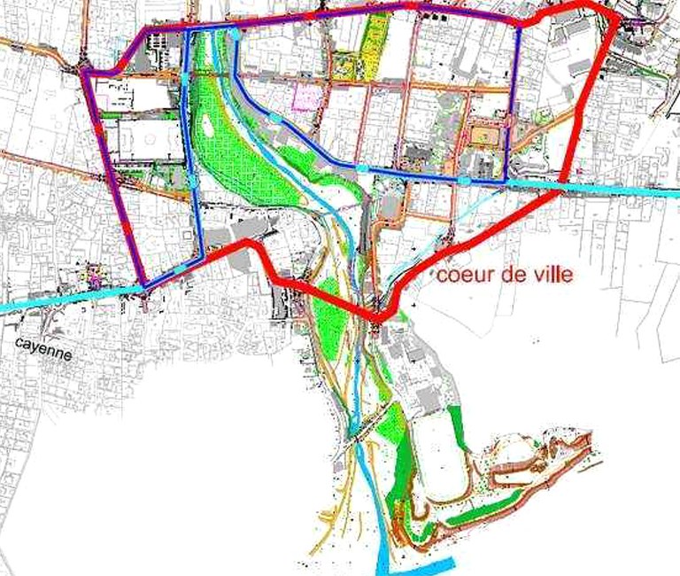 Saint Joseph - Reunion_Le cœur de ville délimité par le « Ring »