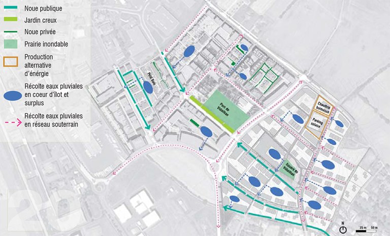 Oppidea Toulouse plan masse avec noues