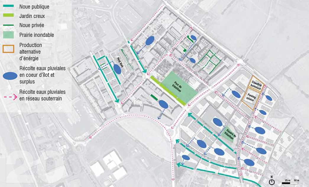 Oppidea Toulouse plan masse avec noues