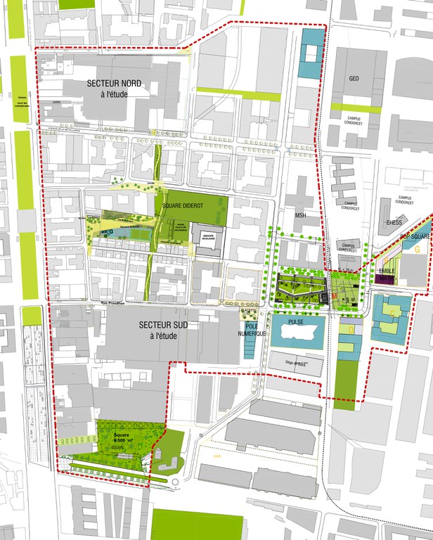 Plaine Saint Denis Nozal Front Populaire plan masse 2019