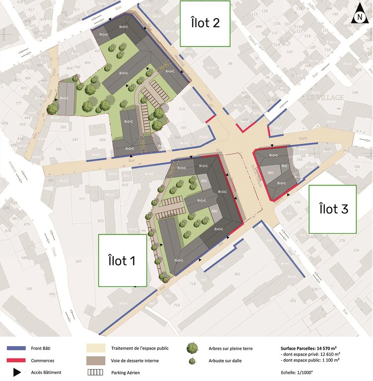 Scénario d'aménagement du centre ville Limay REVU