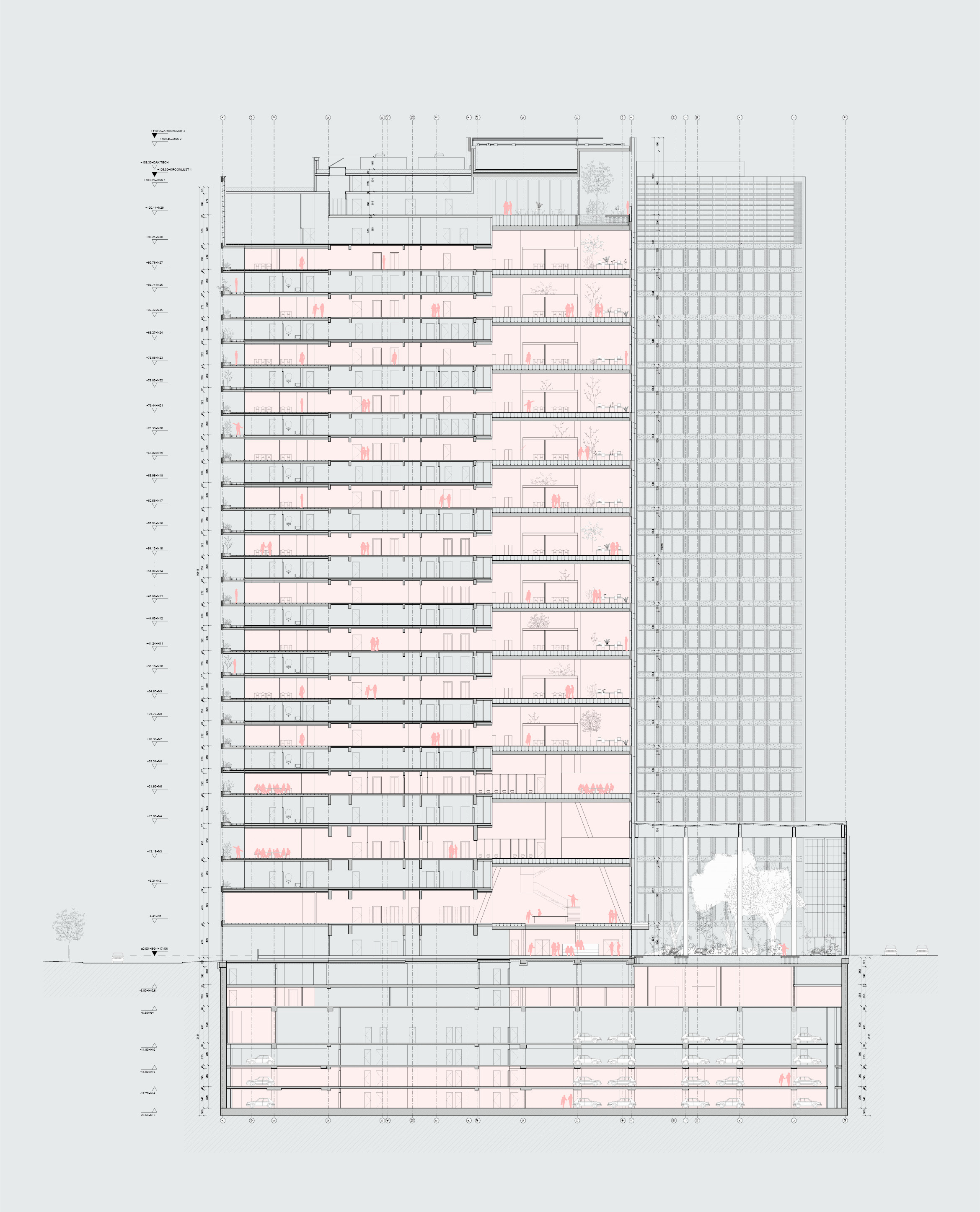 Bruxelles BXL ZIN AUC WTC_coupe