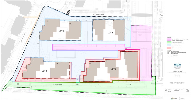 Chelles quartier ZAC Aulnoy Closeries plan de phasage 2019