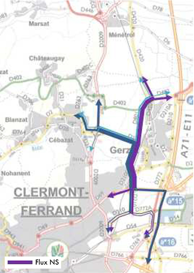 Clermont_Carte extraite du SDAU