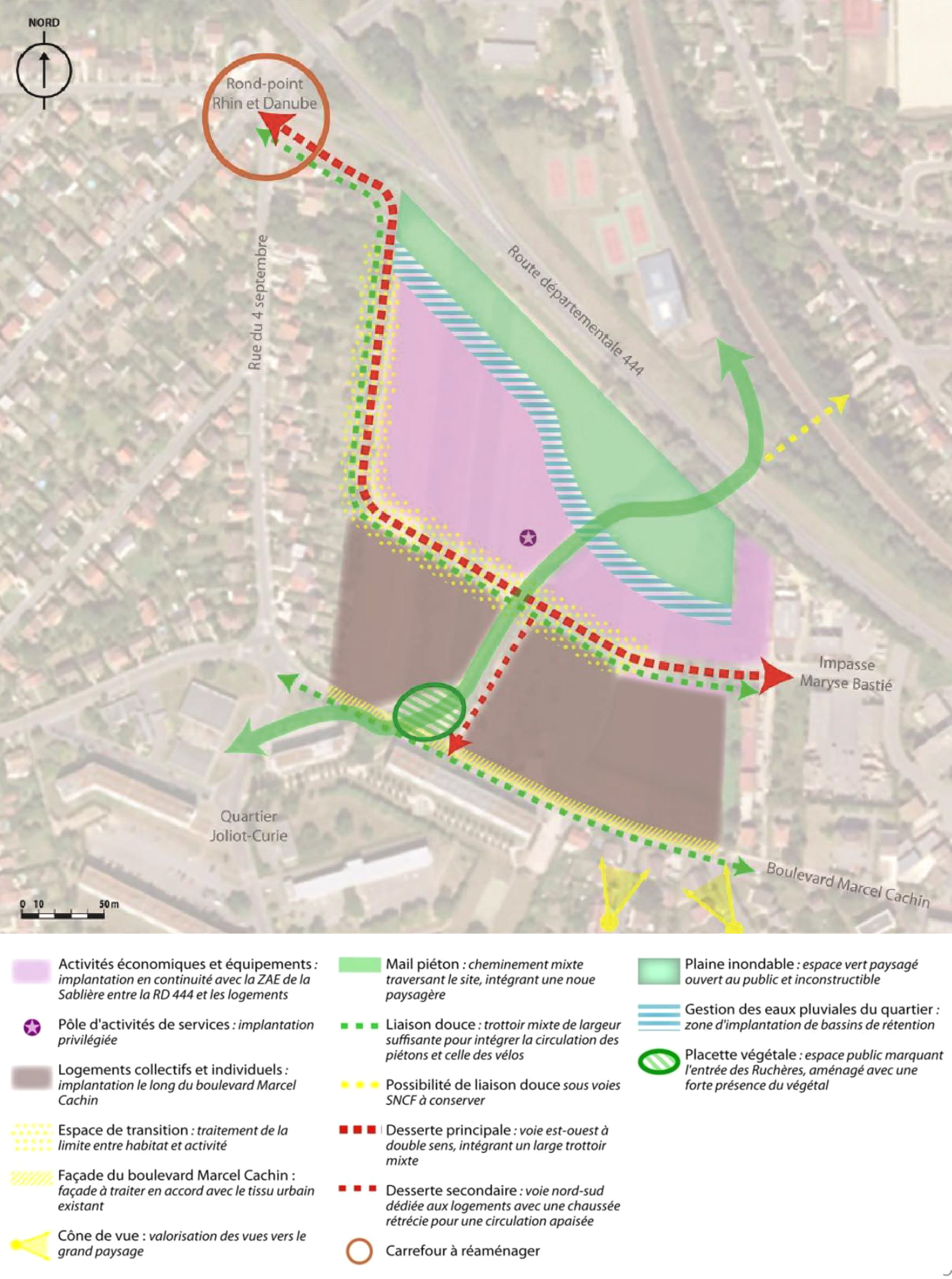 Orientations d'aménagement du secteur des Ruchères