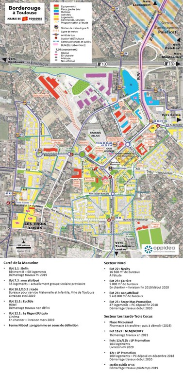 Toulouse Borderouge Avancement 2019