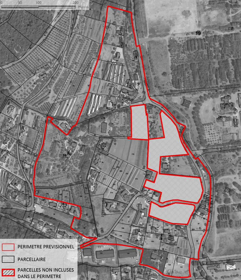 Plaine du Var_Plan du périmètre prévisionnel du projet d'aménagement