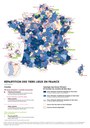 Répartition des tiers-lieux en France