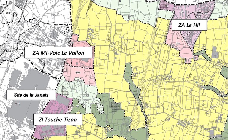 Noyal Zones d'activité