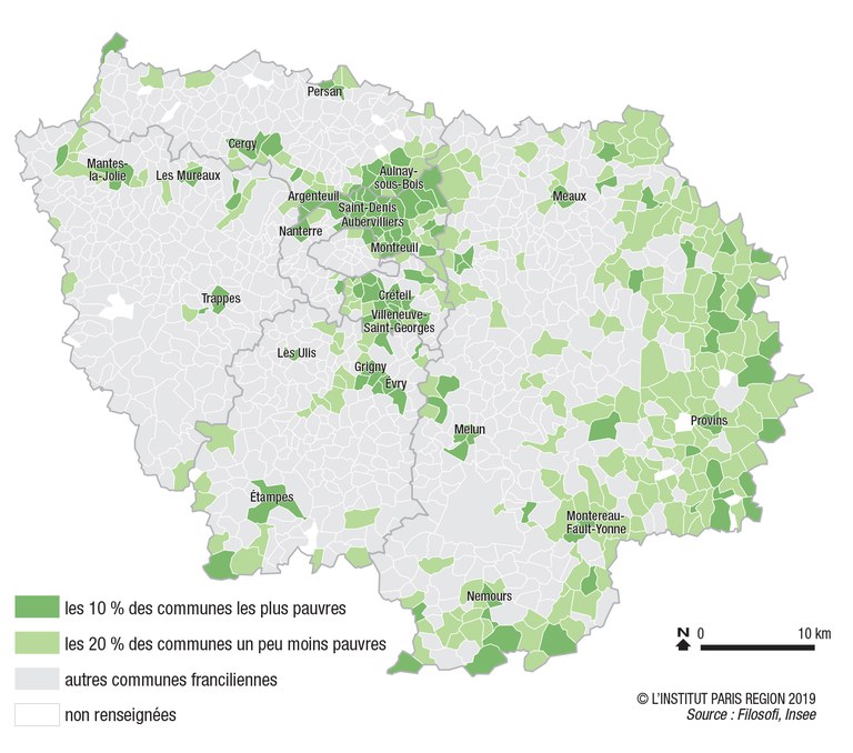 IdF Carte communes les plus pauvres-sans logo