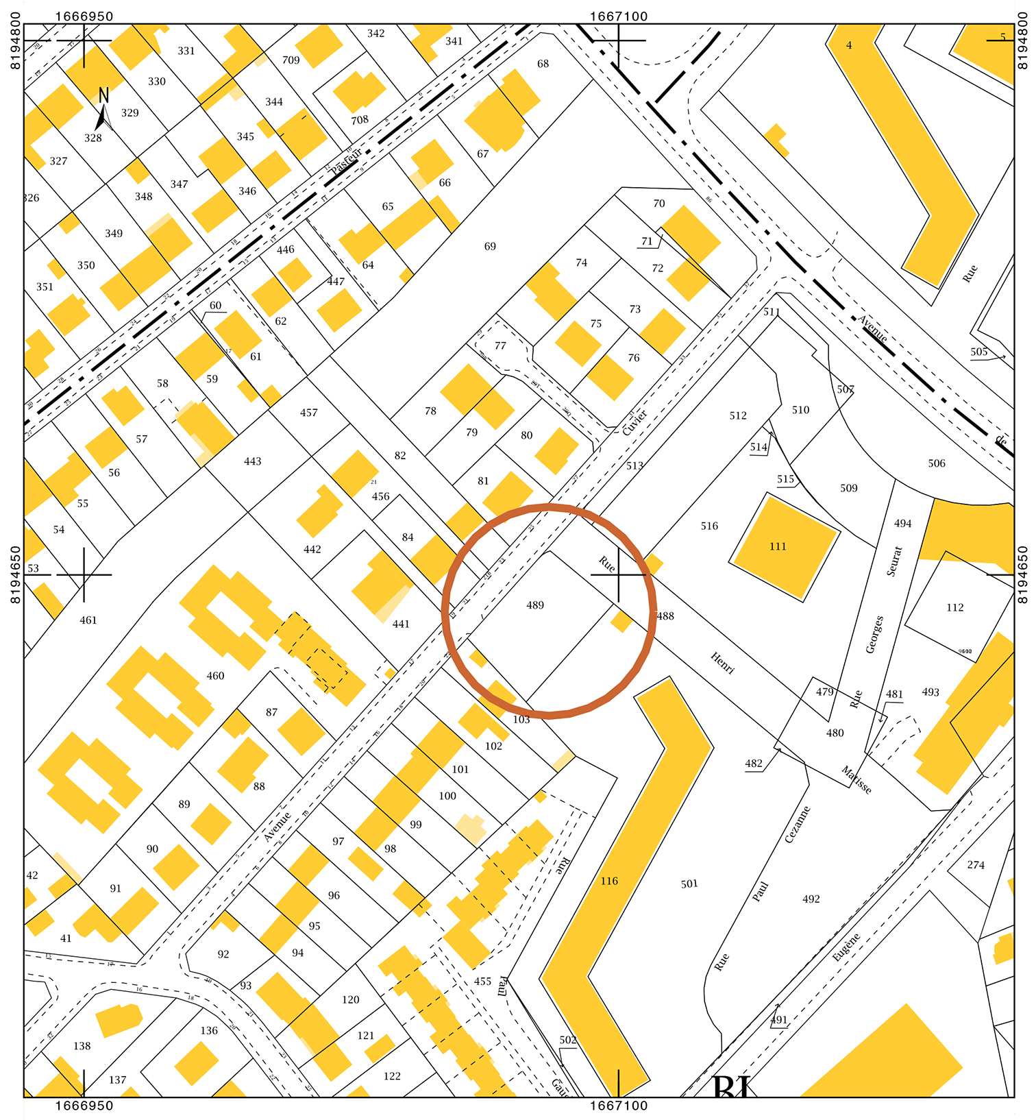 Villepinte Concession Cadastre