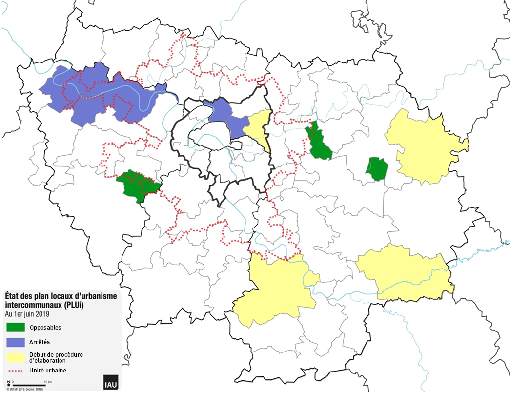Ile de France Etat avancement PLU