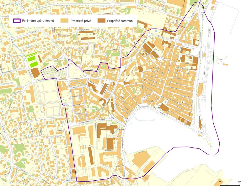 La Ciotat Périmètre de l'étude opérationnelle d'origine