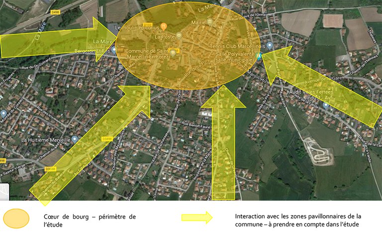 Saint Marcellin en Forez Périmètre Centre