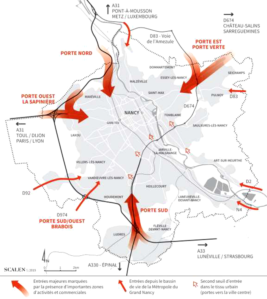 Métropole du Grand Nancy-Entrées d’agglomération