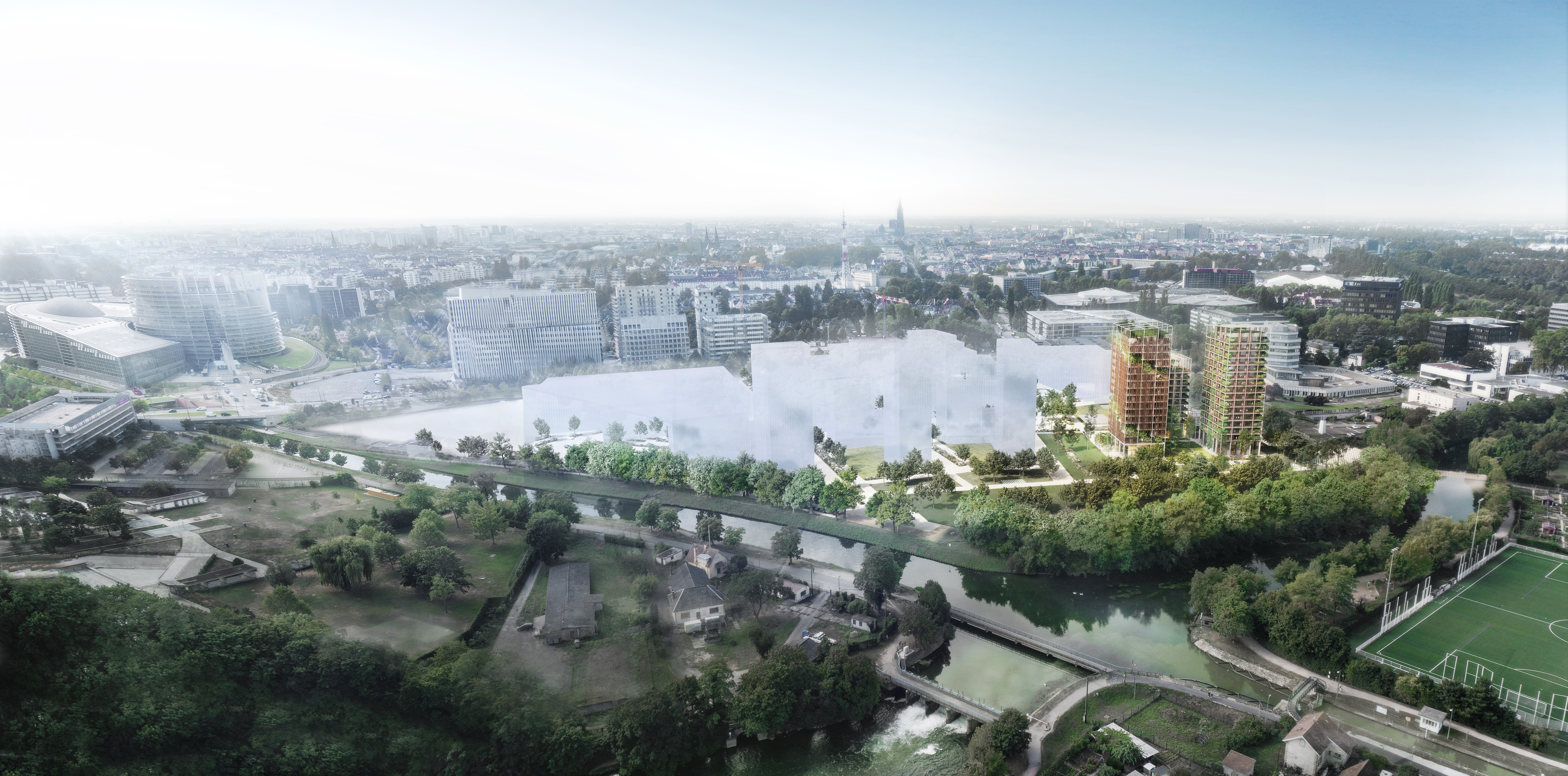 Strasbourg Archipel Vue aérienne générale