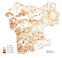 L'emprise au sol observée sur l'ensemble des espaces urbanisés