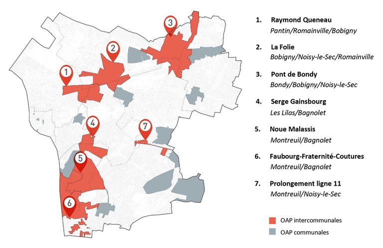 Les 7 OAP sectorielles intercommunales