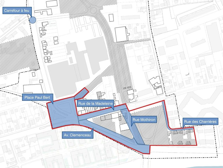 Orléans espaces publics Nord pont de l'europe