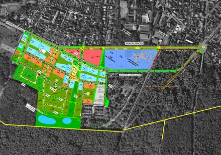 Compiègne ZAC du Camp des Sablons plan masse