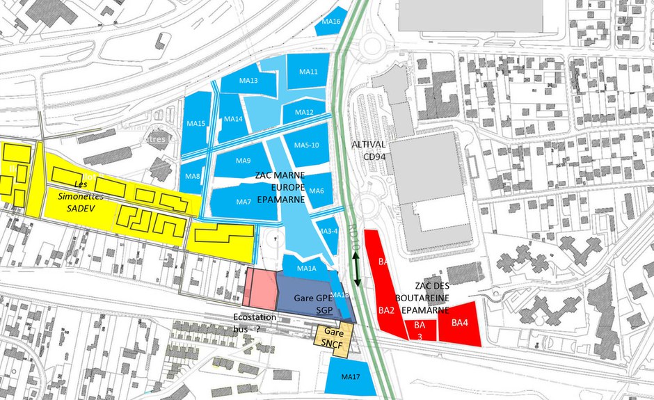 Bry Villiers Champigny BVC carte des opérations source EPAMarne 2020 CROPED