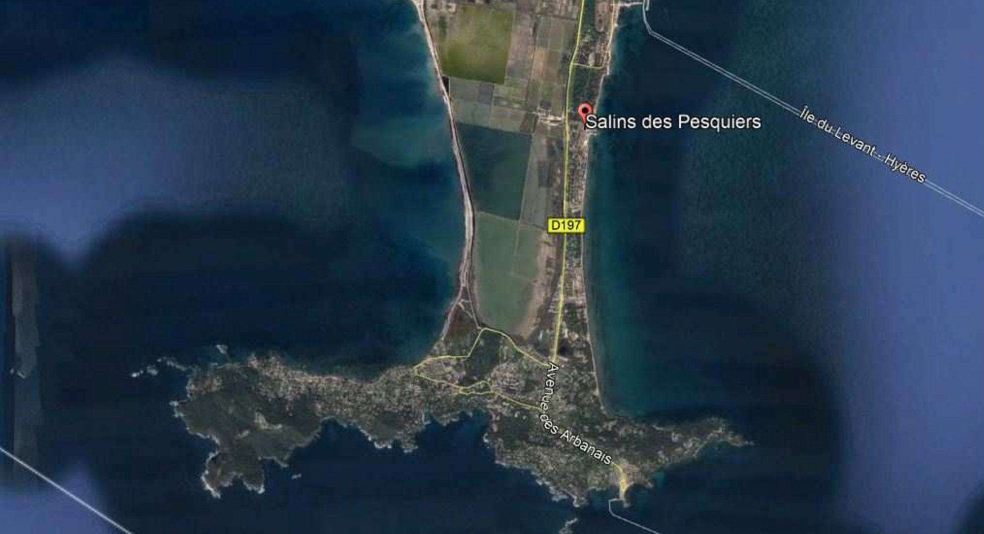 Hyères Salon Pesquiers photo satellite CROPED