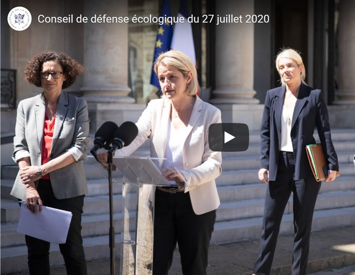 Waargon Pompili Abba Conseil de Défense écologique 27 juillet