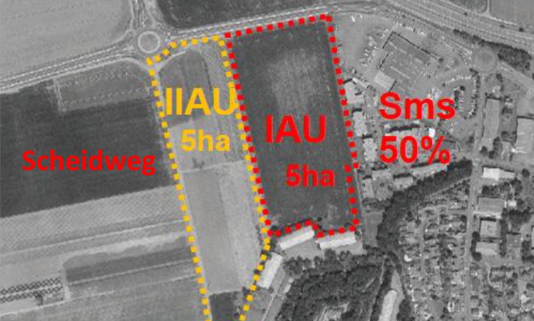 Strasbourg Wolfisheim situation du Scheidweg CROPED