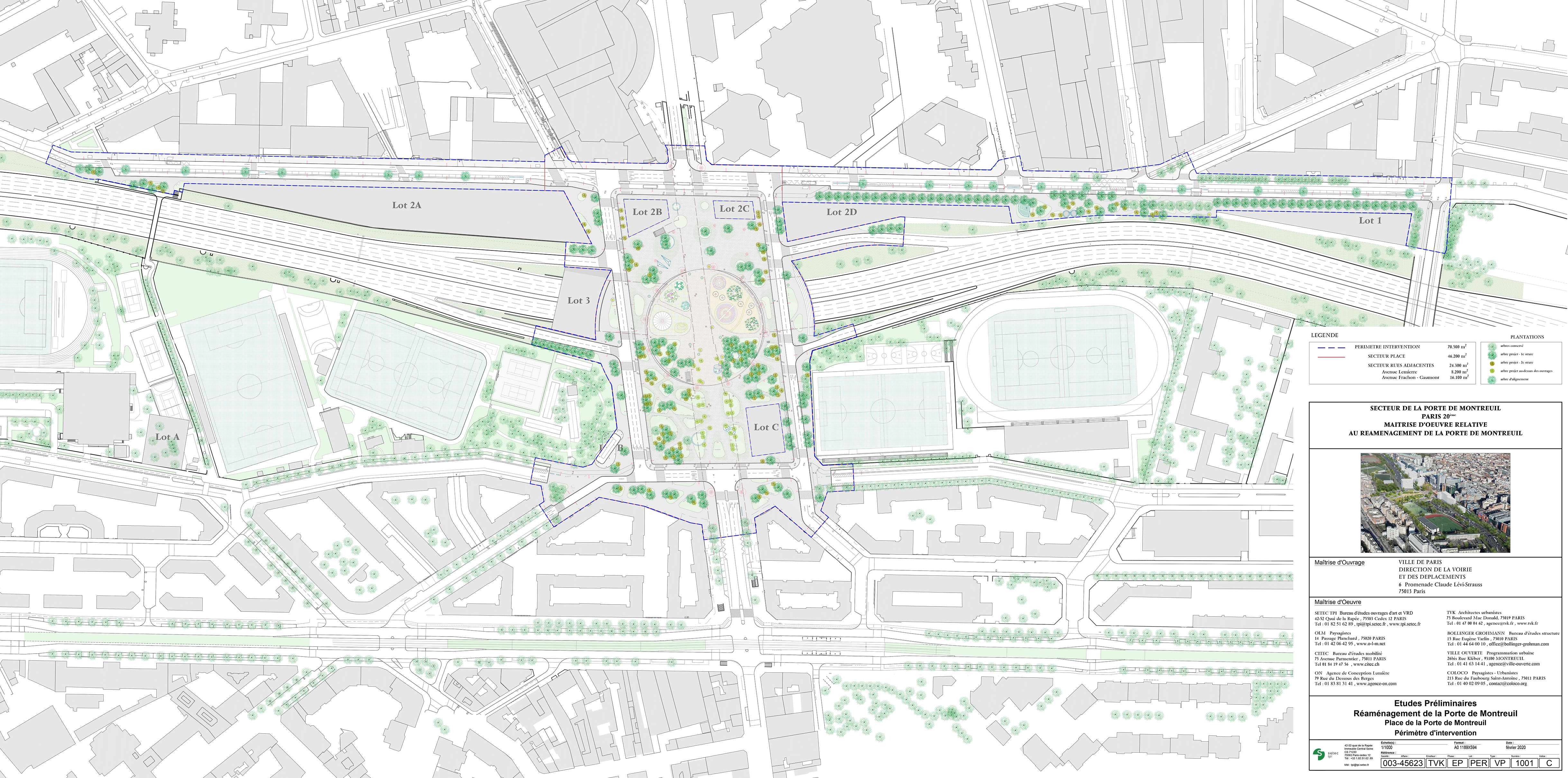 Paris porte de Montreuil périmètre d'intervention TVK février 2020