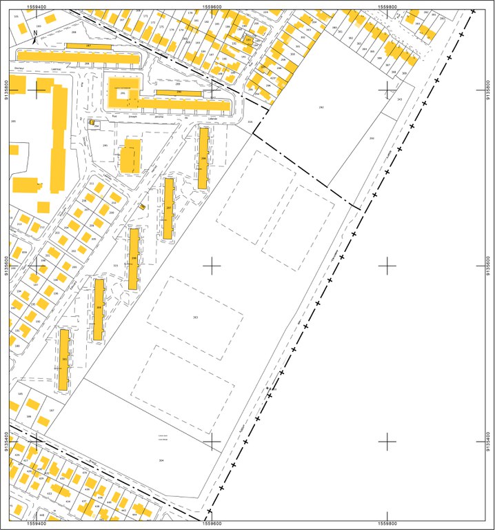 Quevilly - Extrait du plan cadastral.jpg