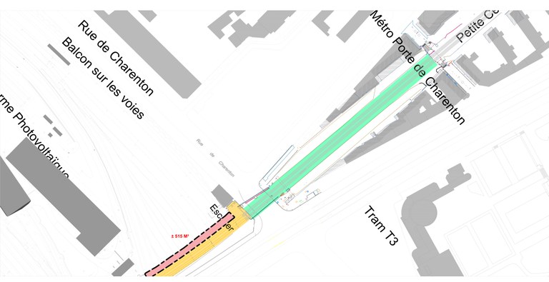 Paris ZAC Bercy Charenton secteur Petite Ceinture périmètre MOE Semapa CROPED