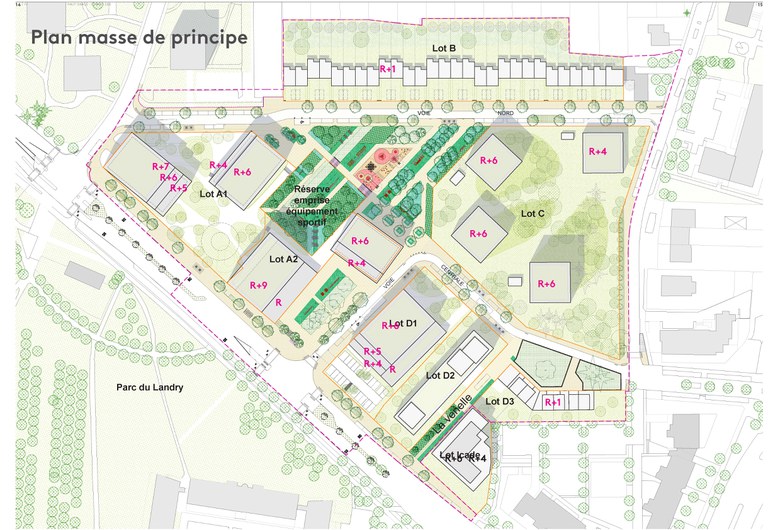 Rennes - ZAC du Haut Sancé - Plan masse - CoBe.jpg