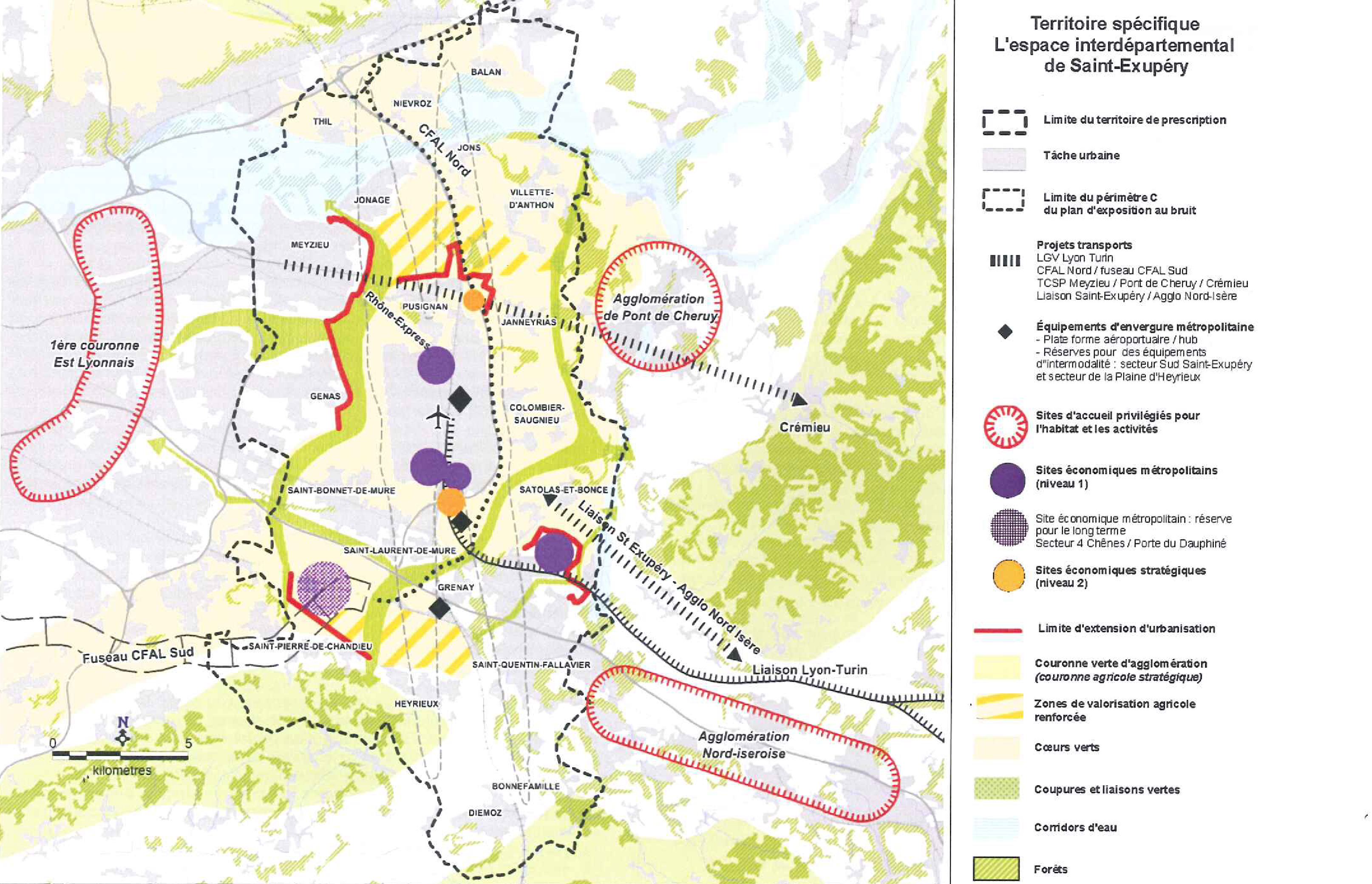 Pôle métropolitain - Lyon Saint-Exupéry - Extrait de la DTA modifiées.jpg