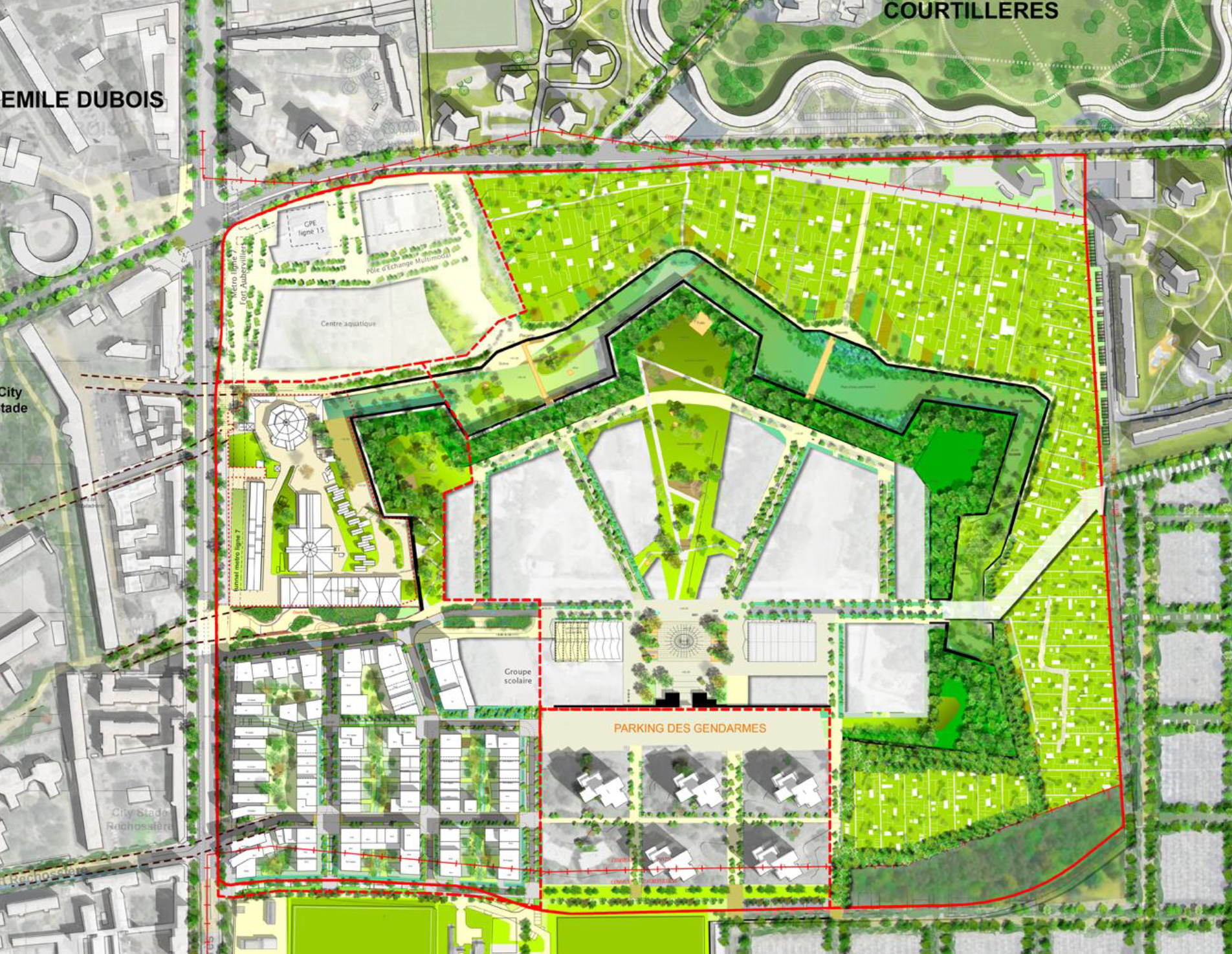 Pôle Gare Fort d'Aubervilliers - Plan masse ZAC du Fort - GPA 2021.jpg