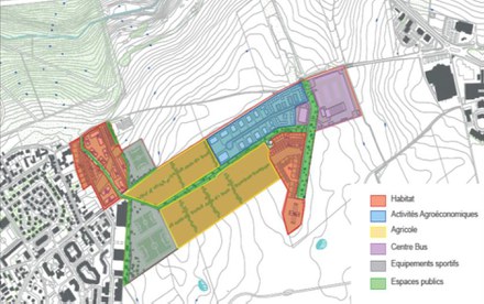 GPSEA : plan de principe de la ZAC des Portes de Noiseau