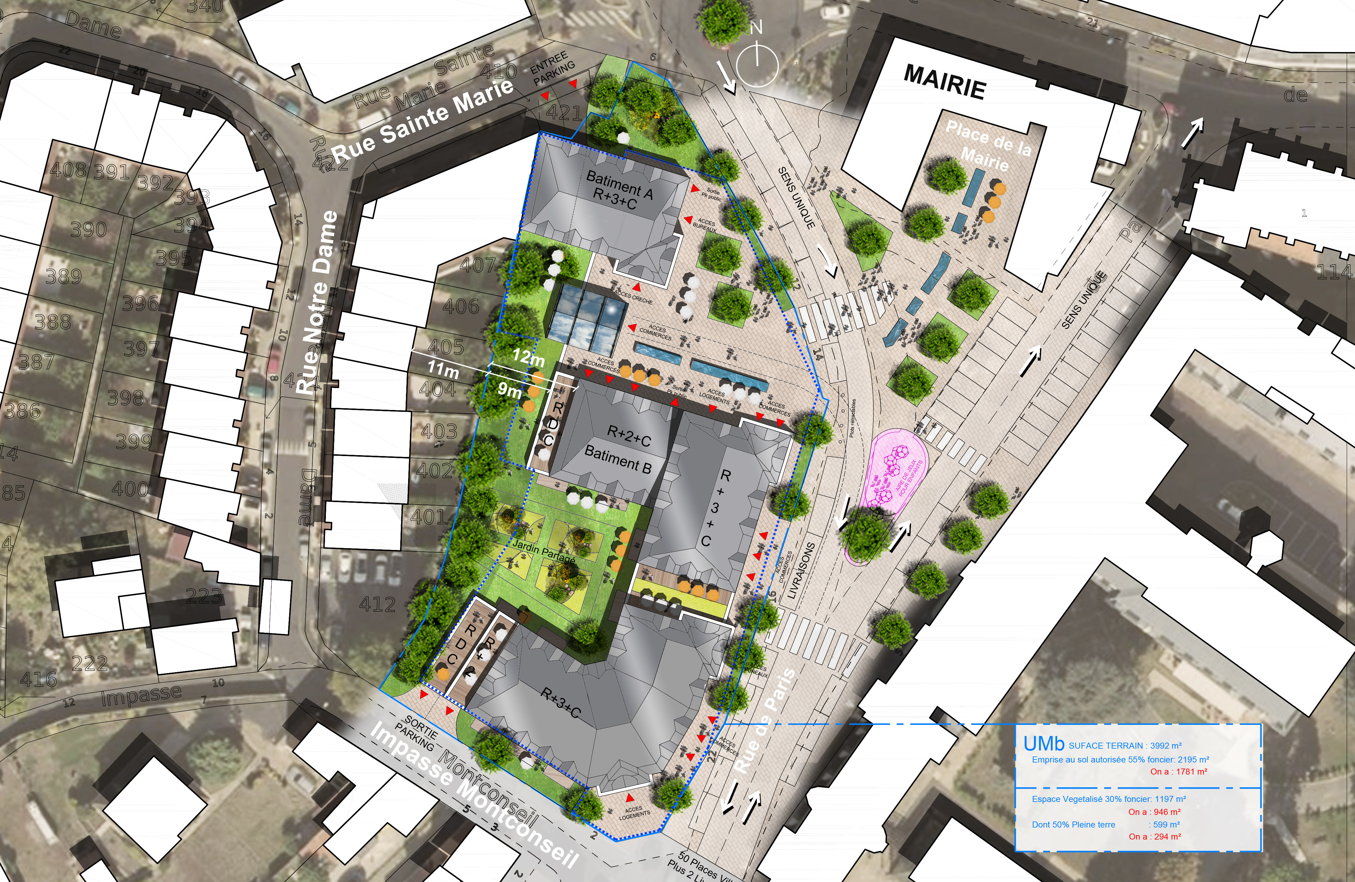 Villepinte - Hôtel de Ville - Plan masse.jpg