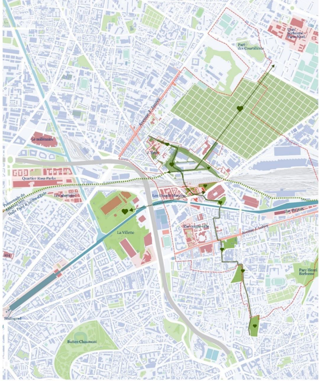 Pantin écoquartier gare quatre-chemins Territoire de projet.png