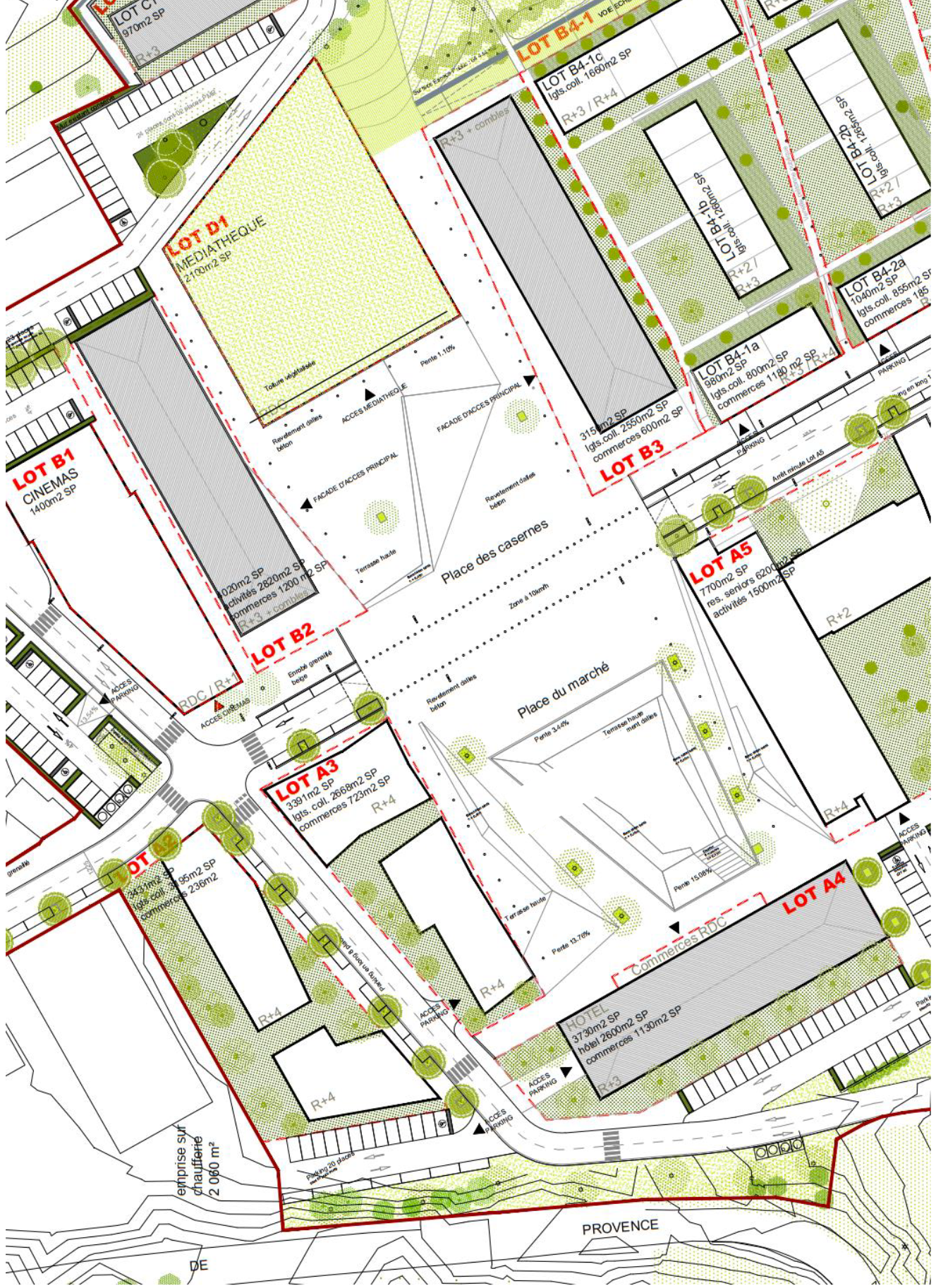 Briançon ZAC des quartiers du 15-9 Places d'armes Faloci.png