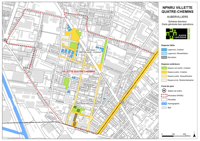 Plaine Commune Schéma directeur Villette Quatre Chemin.png
