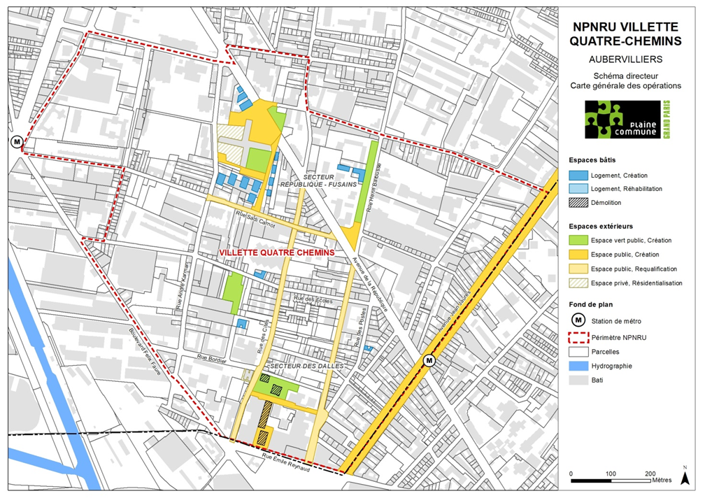 Plaine Commune Schéma directeur Villette Quatre Chemin.png