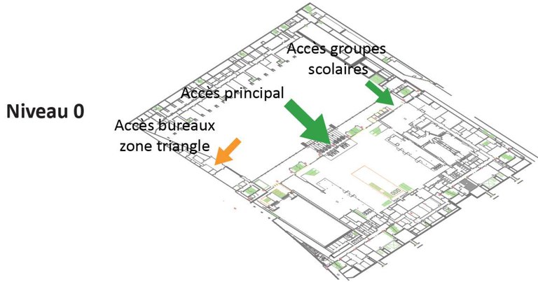 Centre Pompidou - Projet culturel - Plan niveau 0.psd