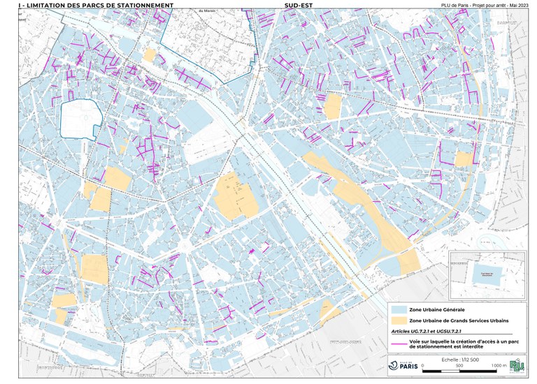 Paris plan de limitation des parcs de stationnement quadrant _SE.jpg