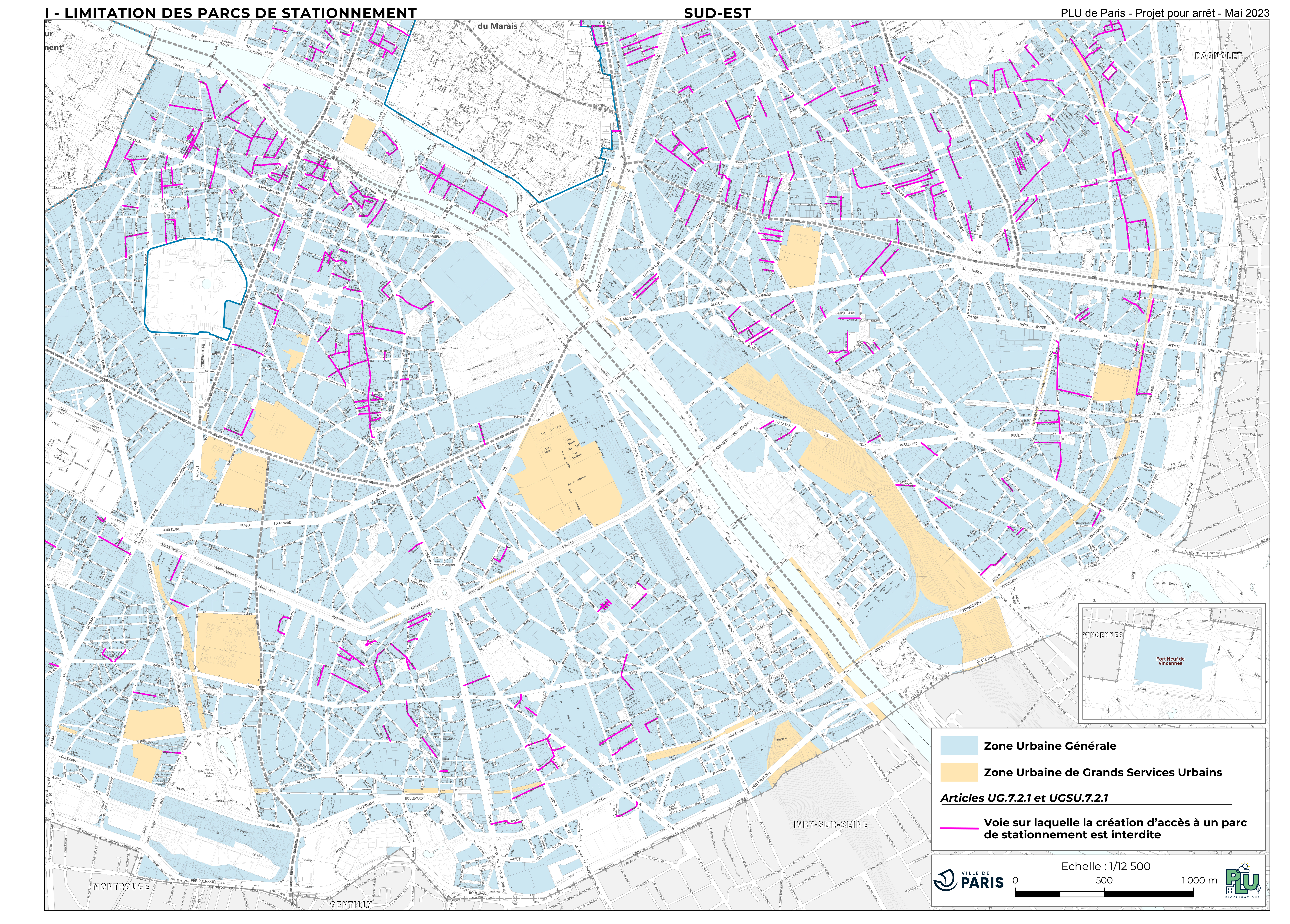 Paris plan de limitation des parcs de stationnement quadrant _SE.jpg