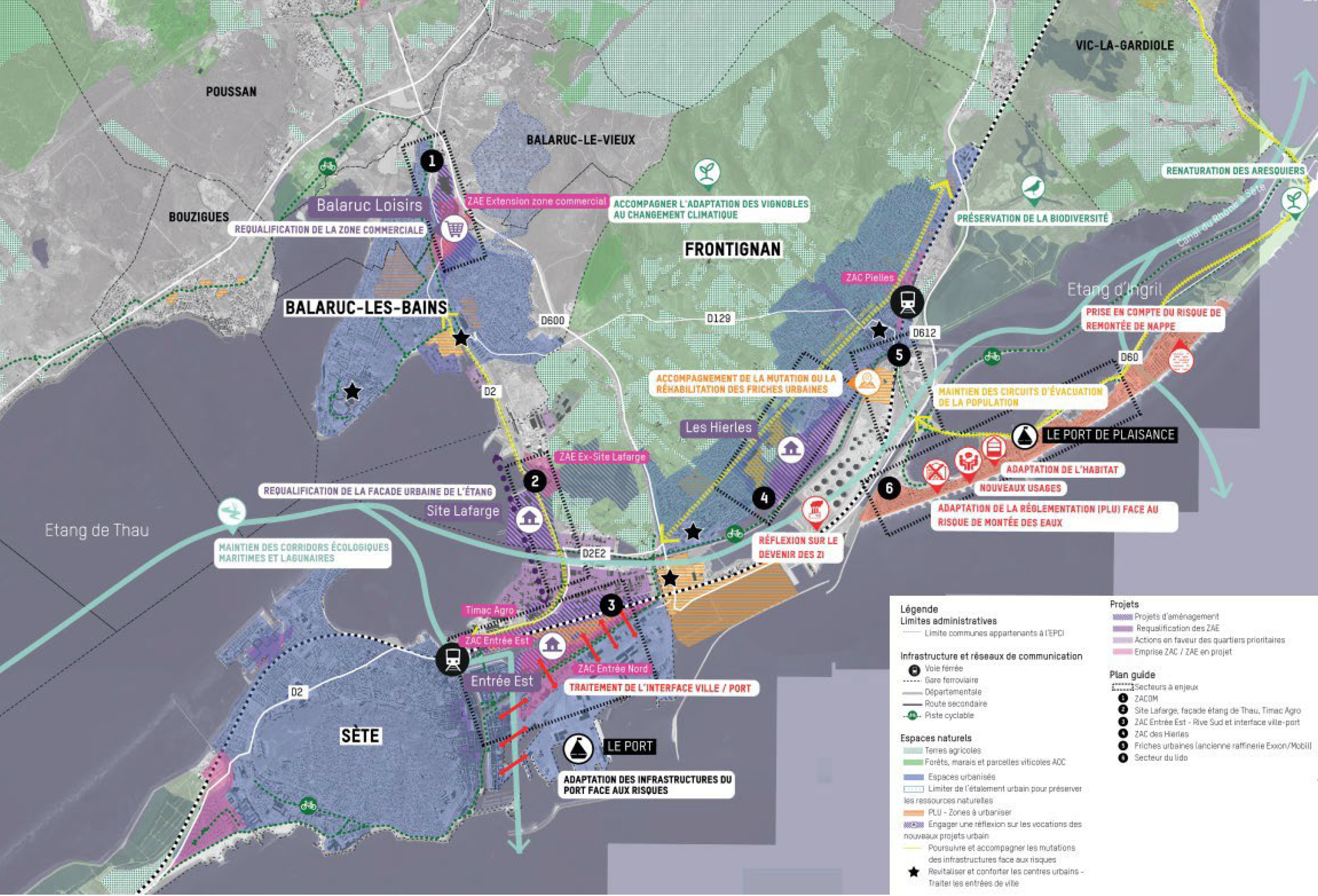 Sète agglopôle Méditerranée_PPA_projets d'aménagement en cours.png