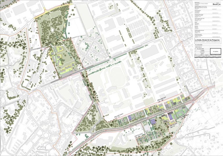 Besançon projet Grette Brulard Polygones plan guide MGAU septembre 2023 format A1