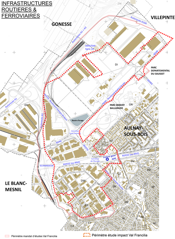 Aulnay-sous-Bois_Val Francilia_Infrastructures routières.png