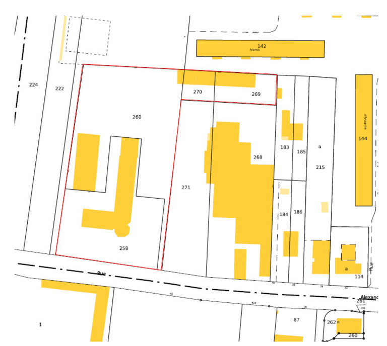 Amiens_rue Alexandre Dumas_cadastre.png