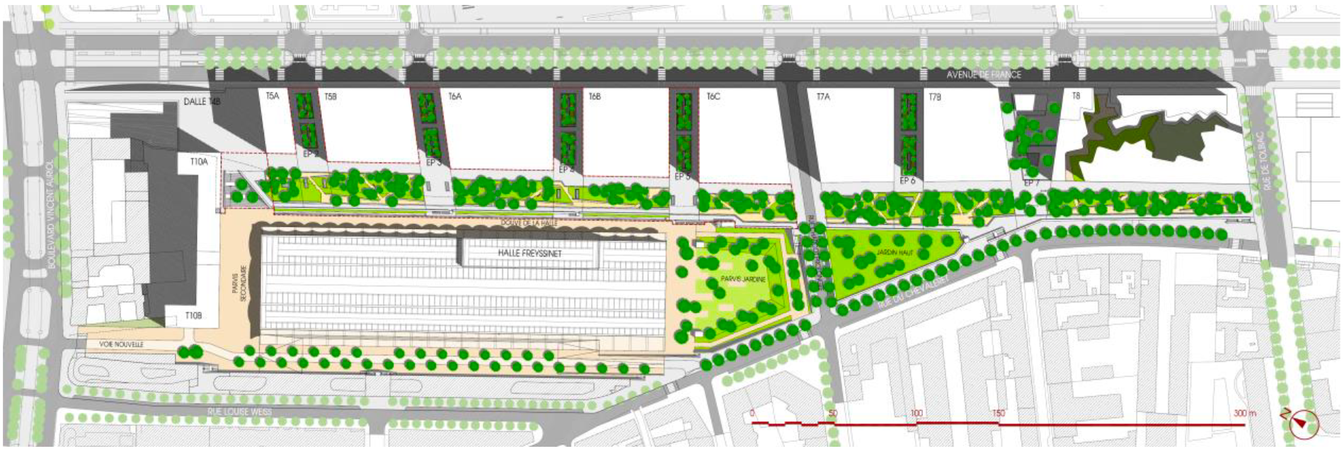 Paris Rive gauche Plan Masse Tolbia Chevaleret 2020.png