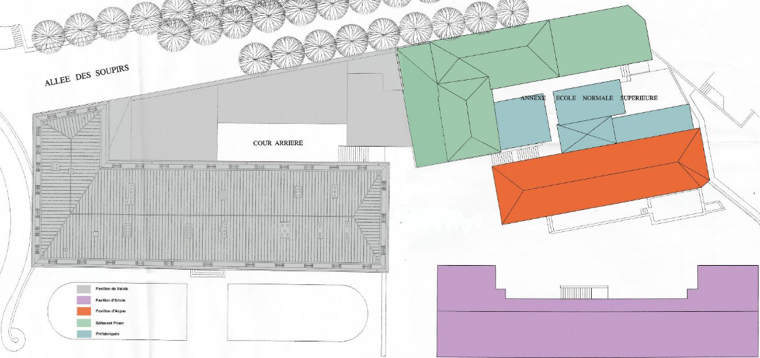 St Cloud_pavillon ENS plan masse.png