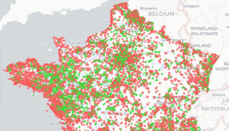 Logement image carte communes hausse baisse achat